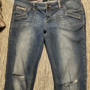 Amethyst Ripped Jeans Size 16